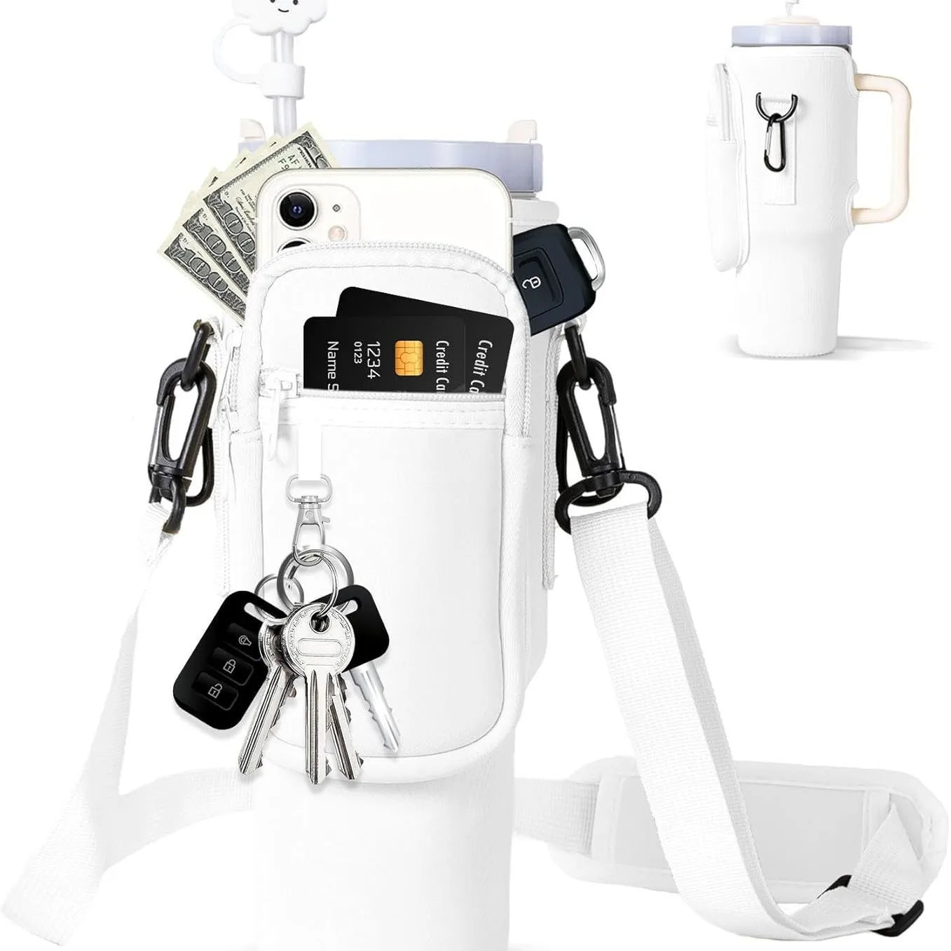 💧 Water Bottle Carrier Bag (40oz)