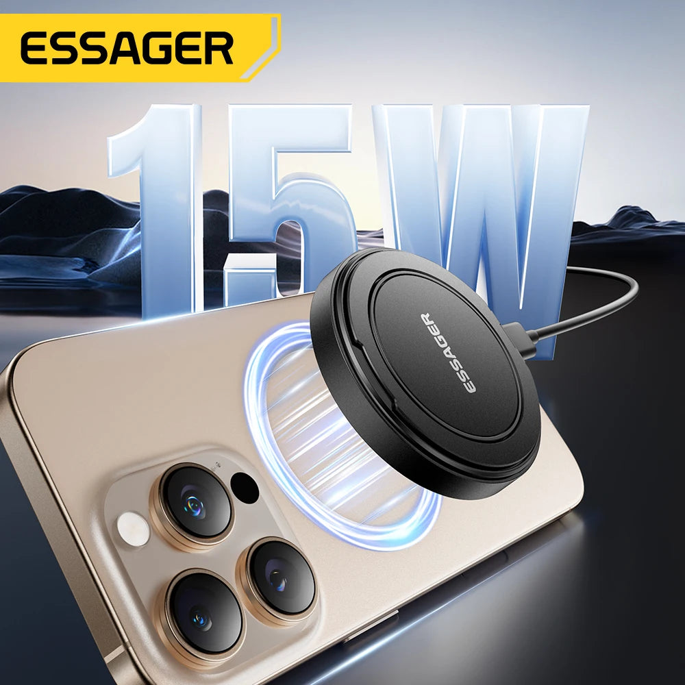 🔌 Magnetic Wireless Car Charger (15W Fast Charge)