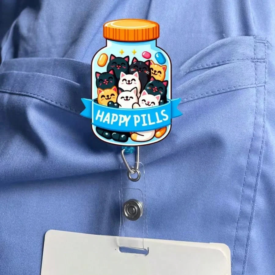 💖 Cute Medical Badge Reel (Acrylic)