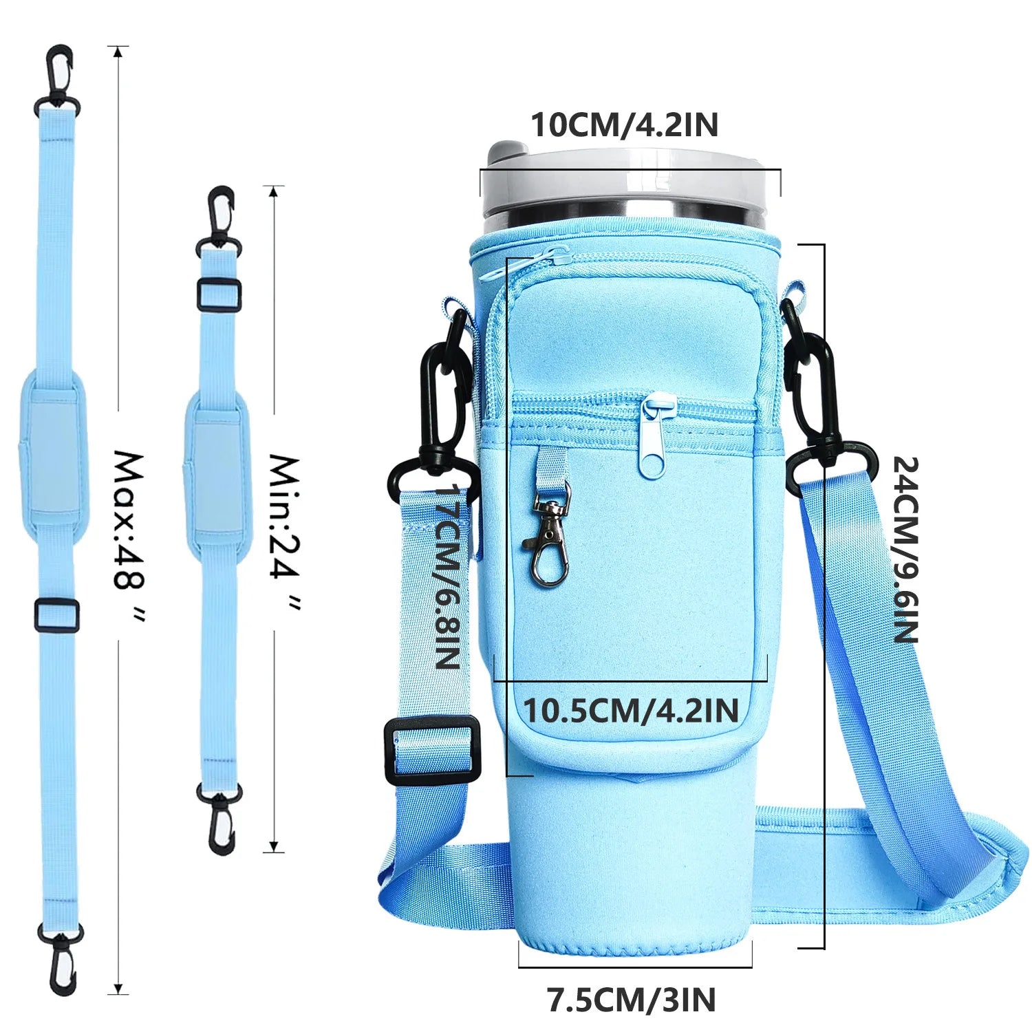💧 Water Bottle Carrier Bag (40oz)