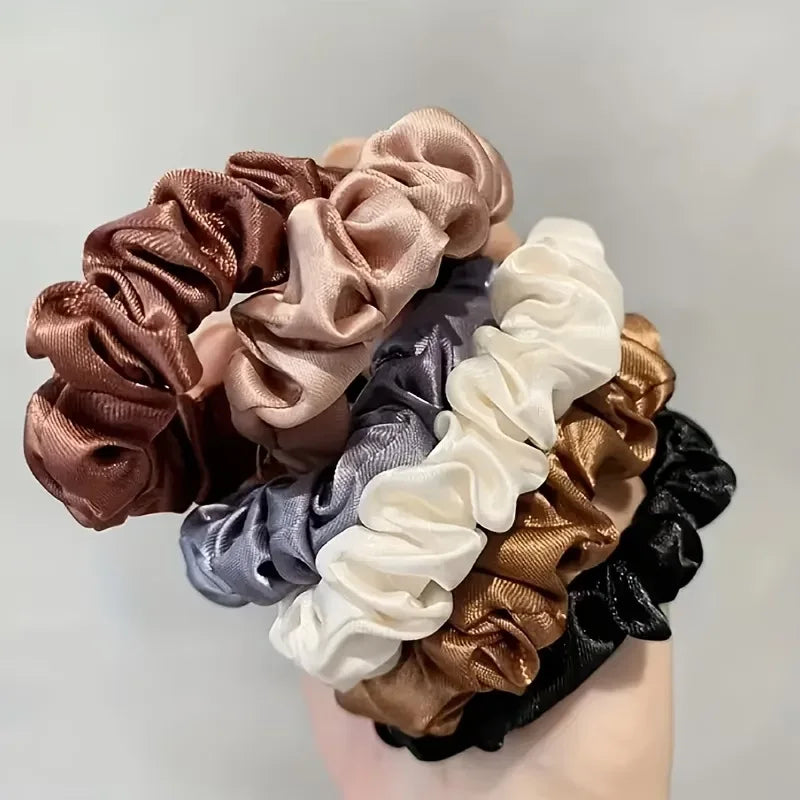 🎀 Satin Hair Scrunchies (6pcs)