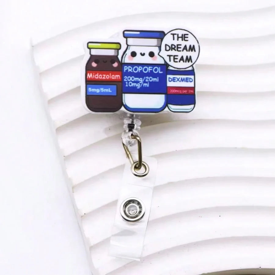 💖 Cute Medical Badge Reel (Acrylic)