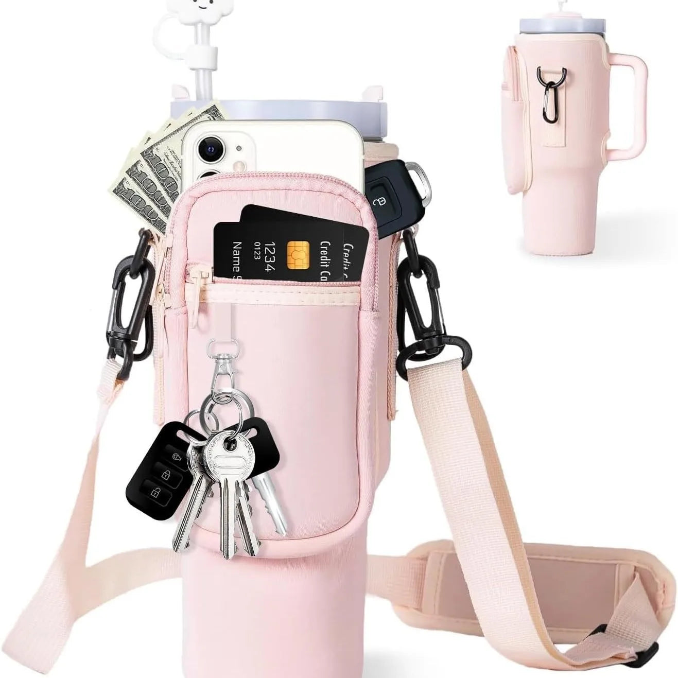 💧 Water Bottle Carrier Bag (40oz)