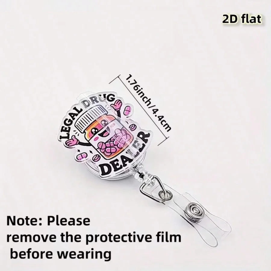 💖 Cute Medical Badge Reel (Acrylic)