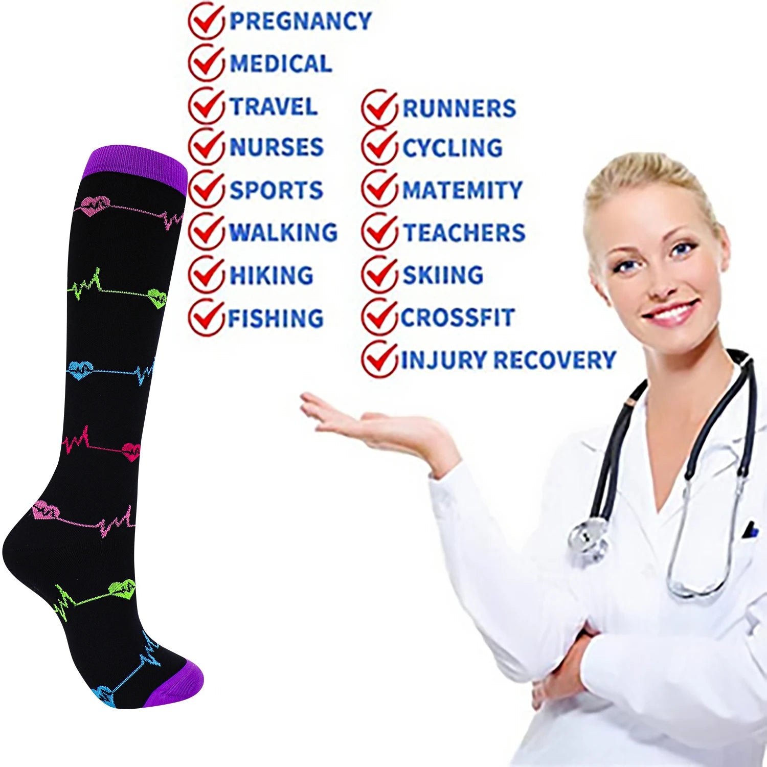 🧦 Compression Socks for Nurses