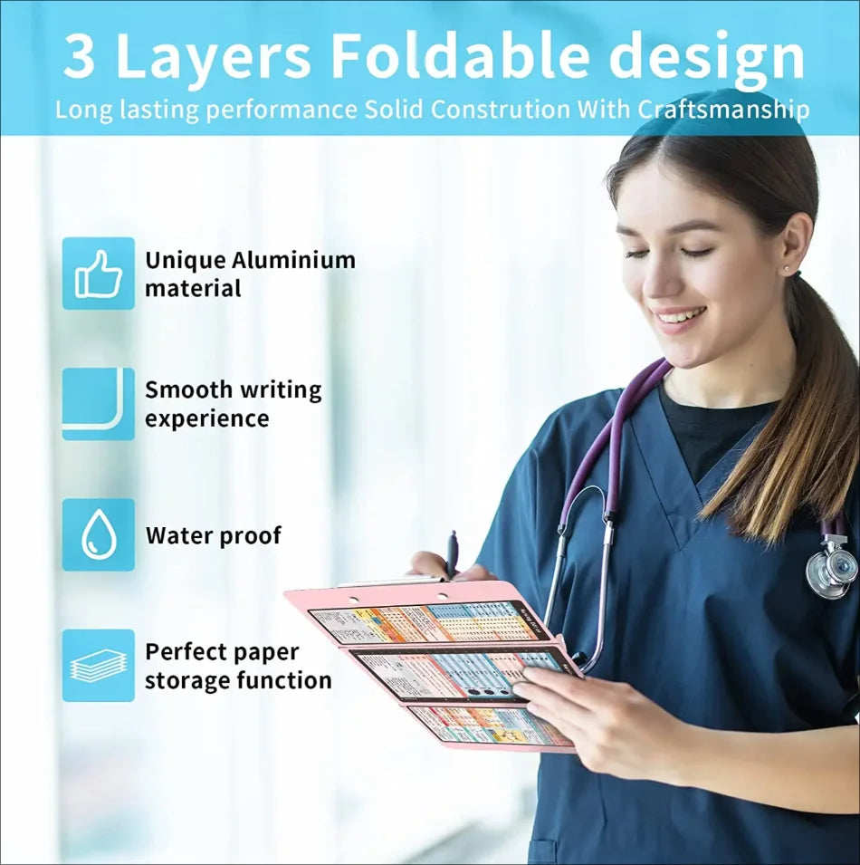 🩺 Nursing Clipboard (Foldable Aluminum)