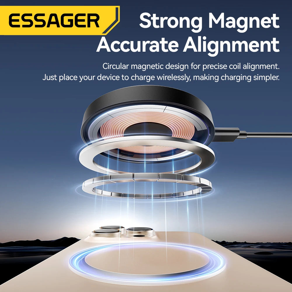 🔌 Magnetic Wireless Car Charger (15W Fast Charge)