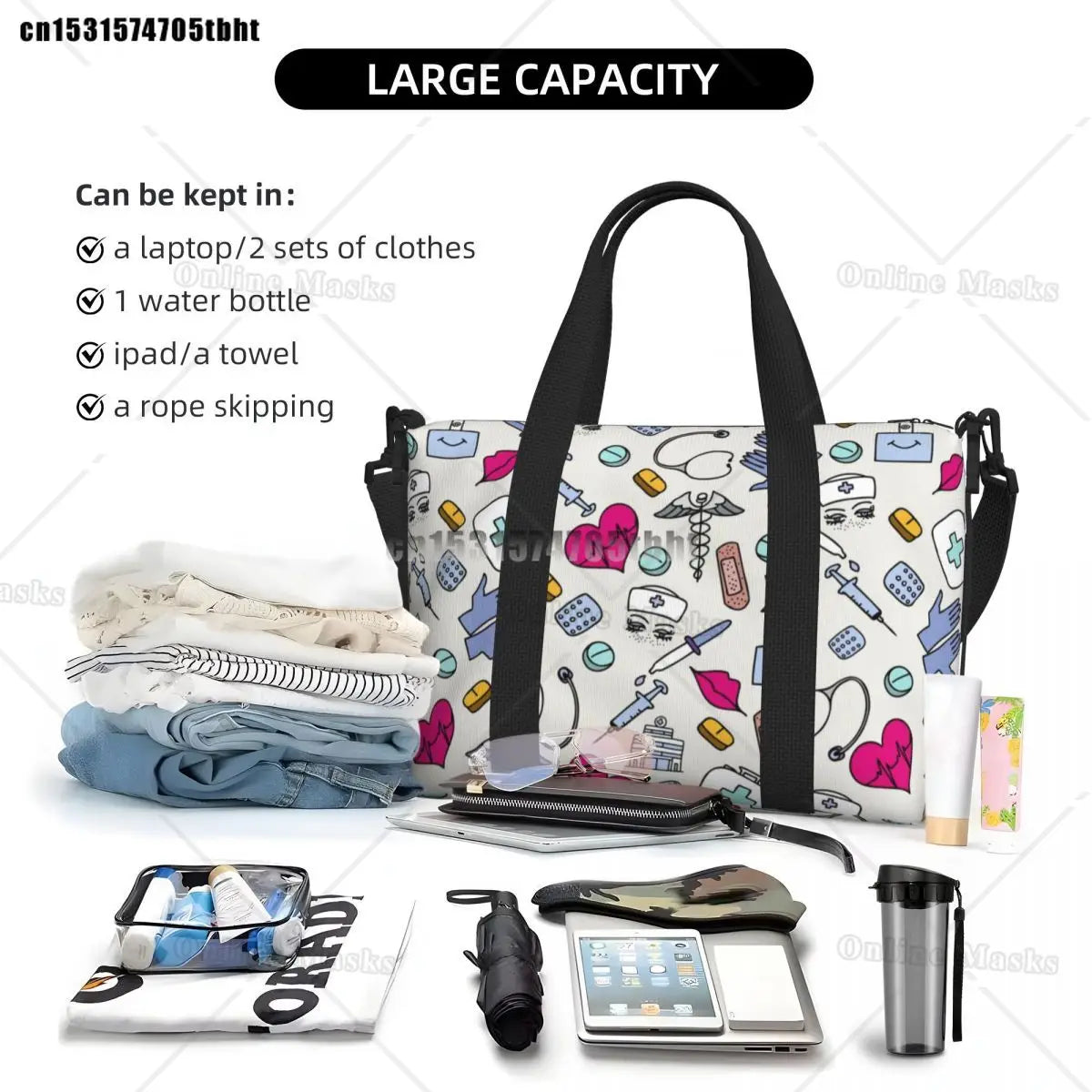 👜 Nurse Essentials Tote Bag